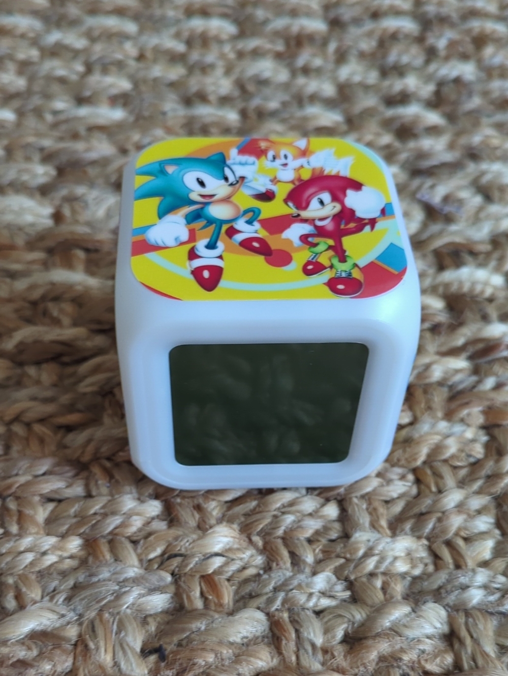 Sonic Themed Kids Digital Alarm Clock - White
